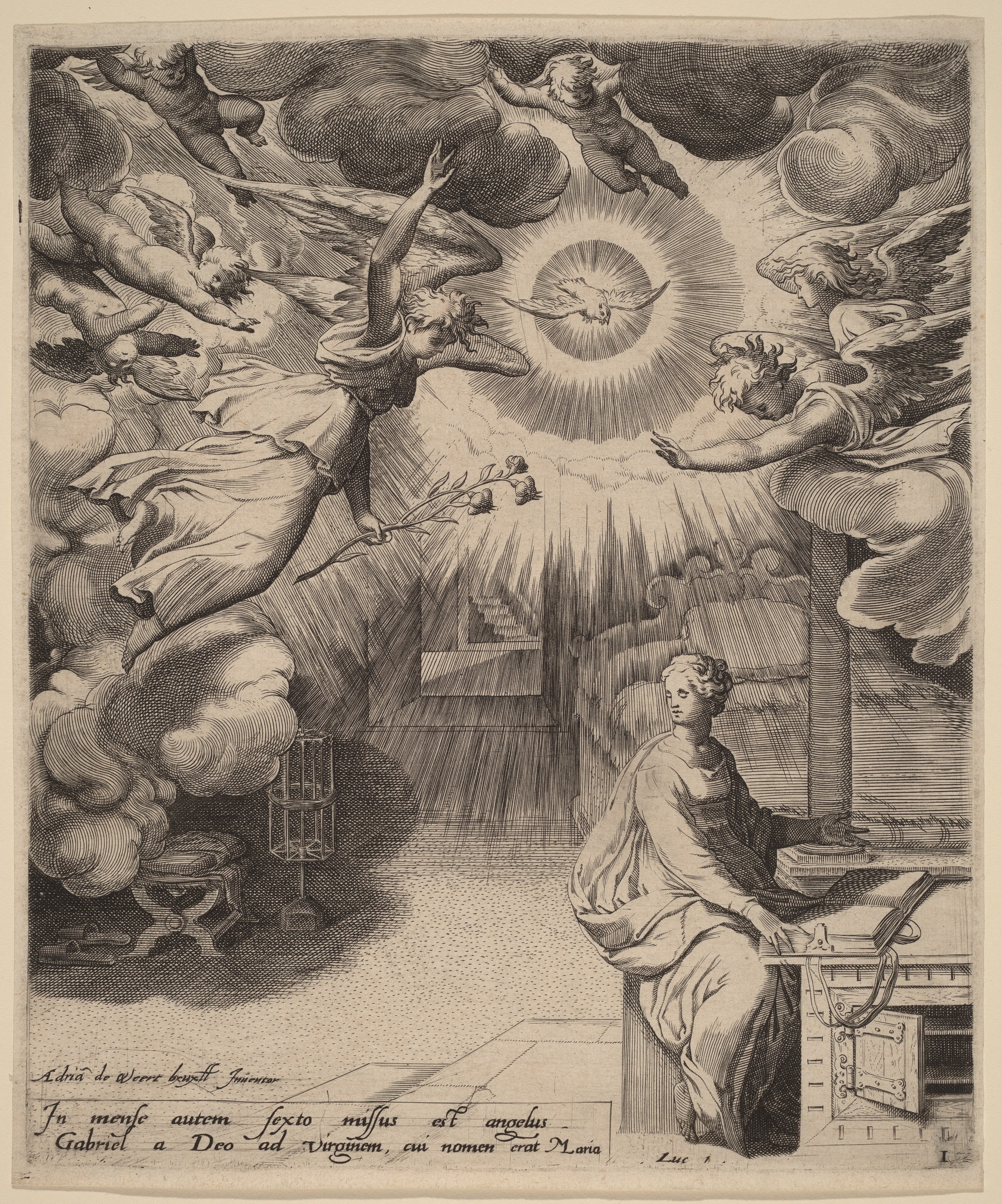 The Annunciation by Adriaan de Weerdt