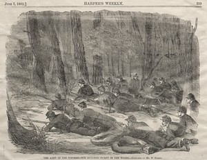 The Army of the Potomac - Our Outlying Picket in the Woods