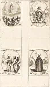 The Assumption; St. Roch; Salvator Mundi; St. Clare of Monte Falco