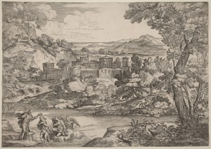 The Baptism of Christ, Set in a Mountainous Landscape