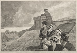 The Battle of Bunker Hill - Watching the Fight from Copp's Hill, in Boston