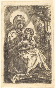 The Beautiful Virgin of Regensburg Seated in a Landscape