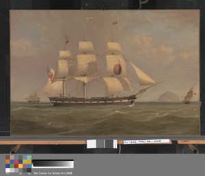 The Black Ball Line Packet Ship 'New York' off Ailsa Craig