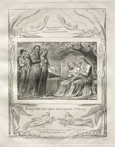 The Book of Job:  Pl. 19, Every one also gave him a piece of Money