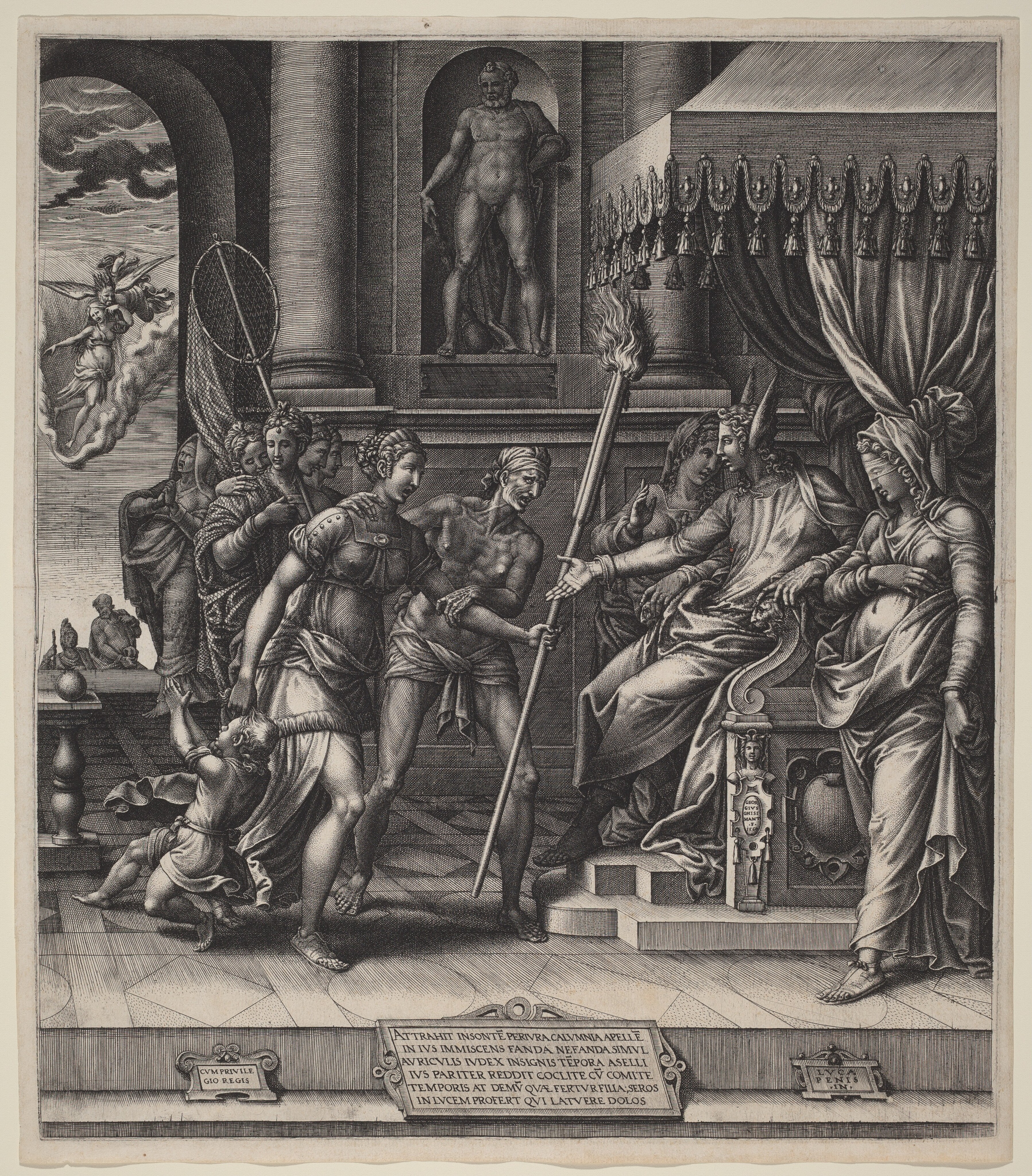 The Calumny of Apelles by Giorgio Ghisi