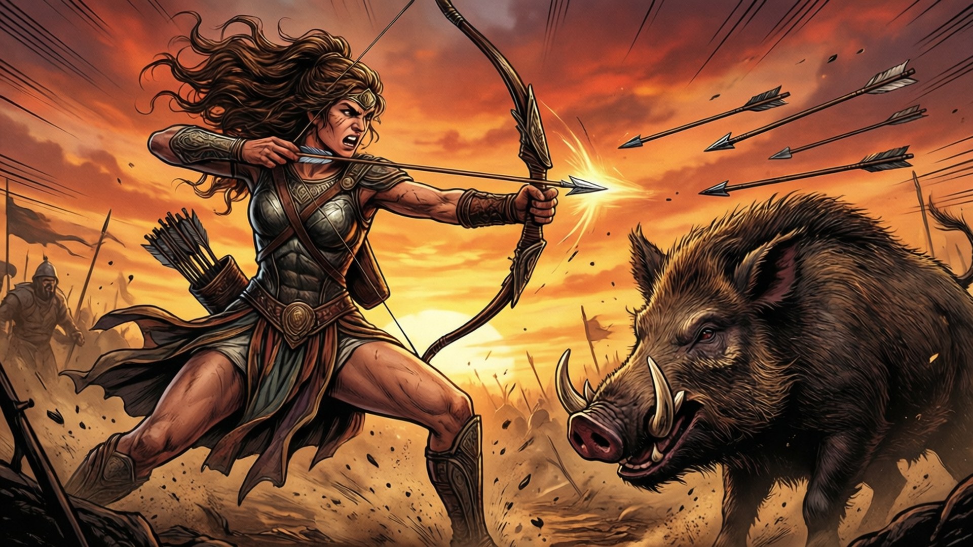 The Calydonian Hunt by Wallpapers.art Studio