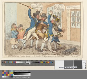 The Caneing in Conduit Street - Dedicated to the Flag Officers of the British Navy