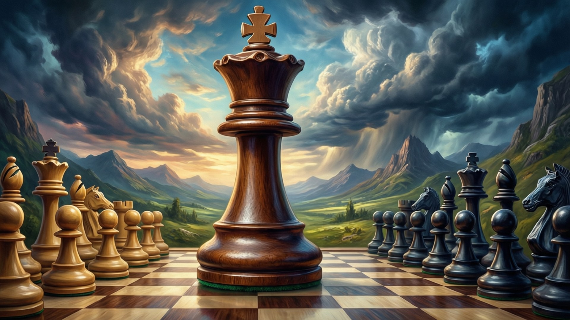 The Chess King by Wallpapers.art Studio