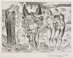 The Circle of the Thieves; Agnolo Brunelleschi Attacked by a Six-Footed Serpent