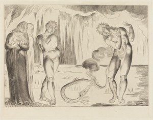 The Circle of the Thieves; Buoso Donati Attacked by the Serpent