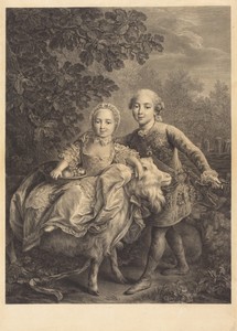 The Comte d'Artois and His Sister Mademoiselle Clotilde