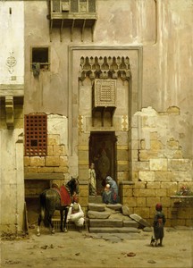 The Courtyard of a house in Cairo