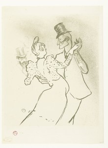 The Dancer La Goulue and Valentin Le Désossé Dancing in the Moulin Rouge