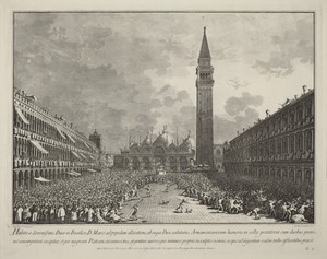 The Doge Carried around the Piazza San Marco