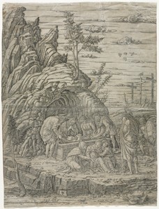 The Entombment with the Four Birds