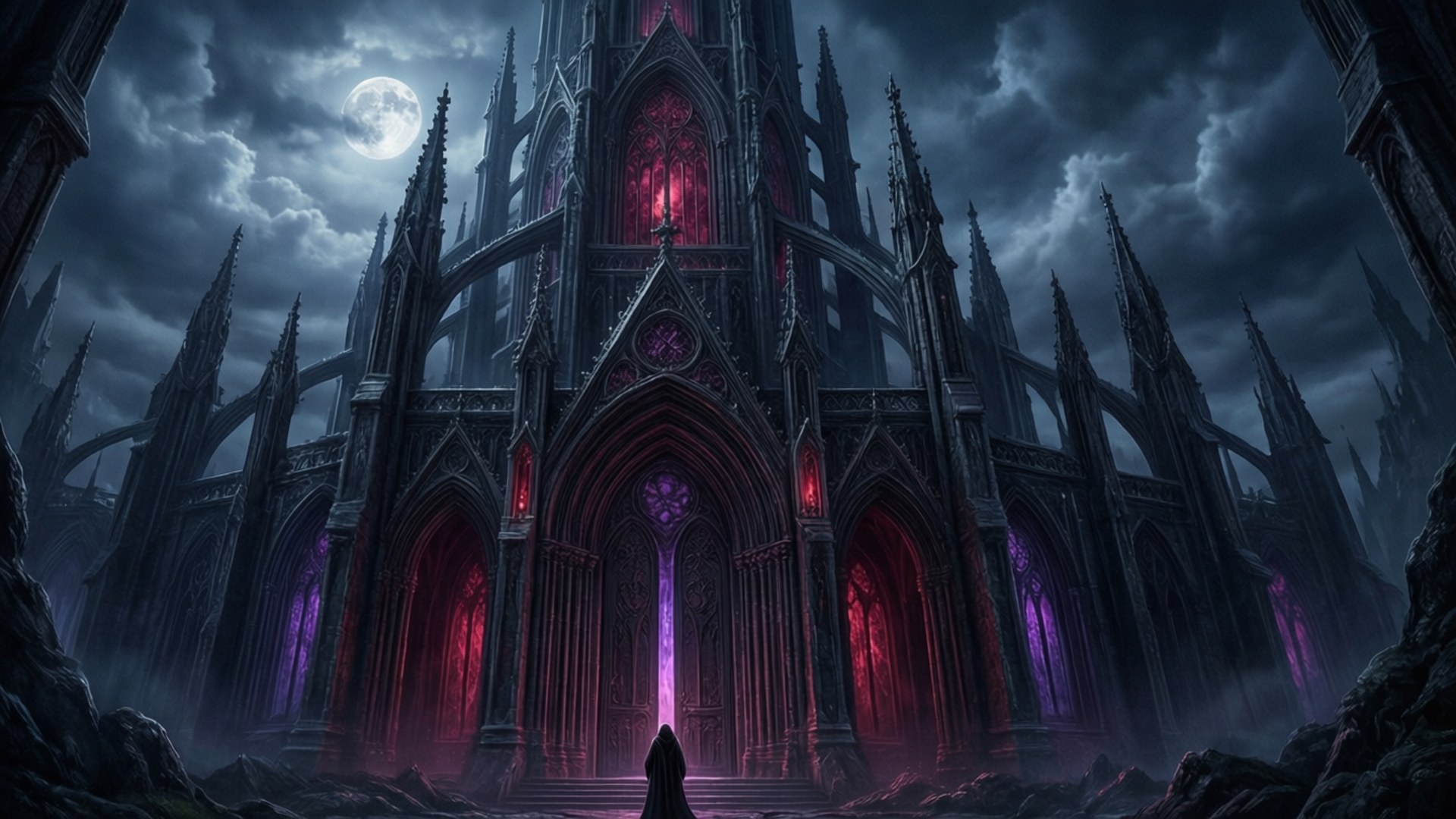 The Evernight Temple by Wallpapers.art Studio