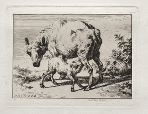 The Ewe with Two Lambs