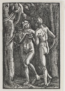 The Fall and Redemption of Man:  Adam and Eve Eating the Forbidden Fruit
