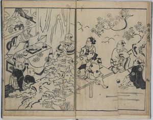 The Fanciful Eight Views in Military Love Affairs (Furyu budo iro-bakkei)