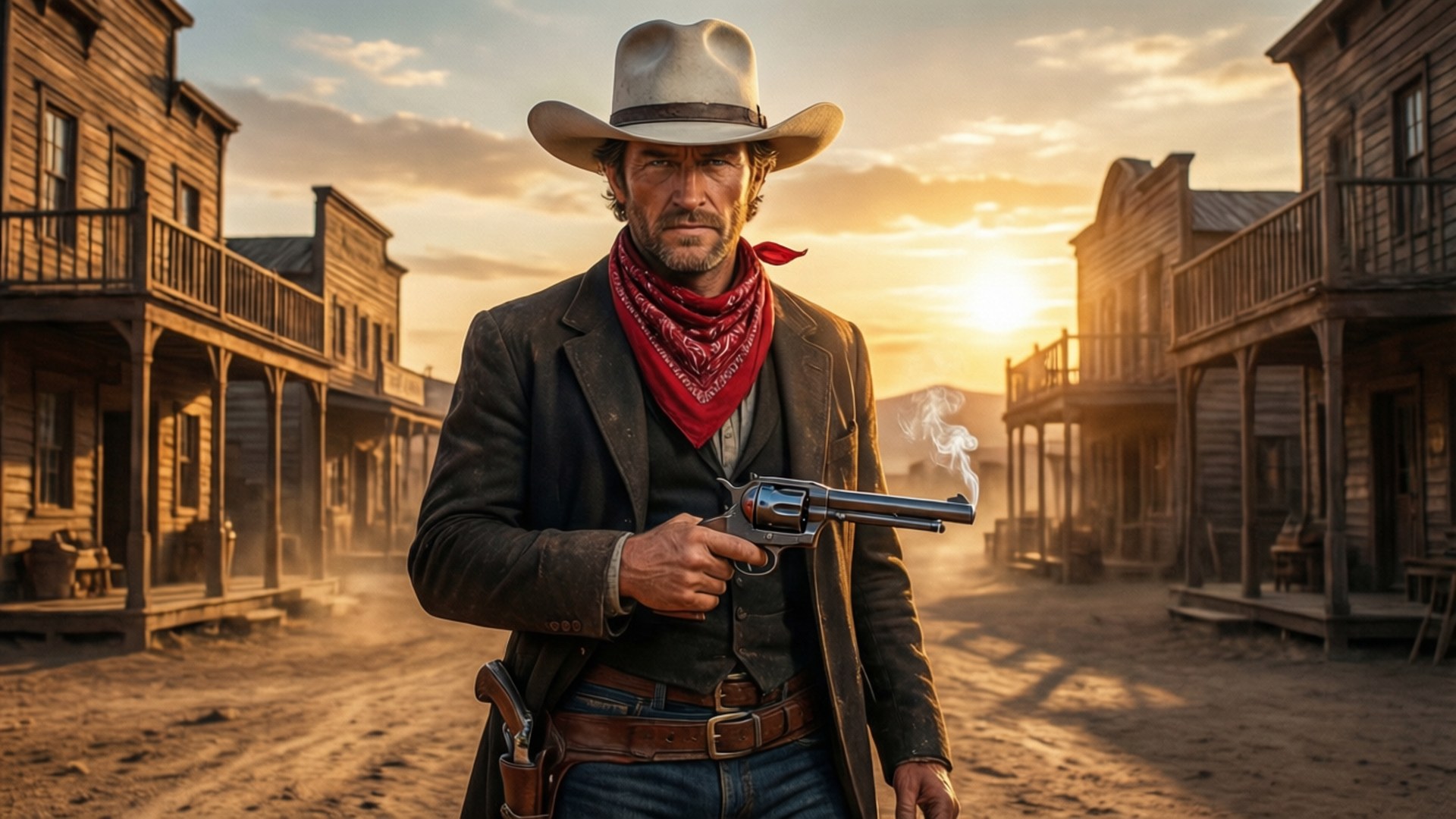 The Fastest Gun in the West by Wallpapers.art Studio