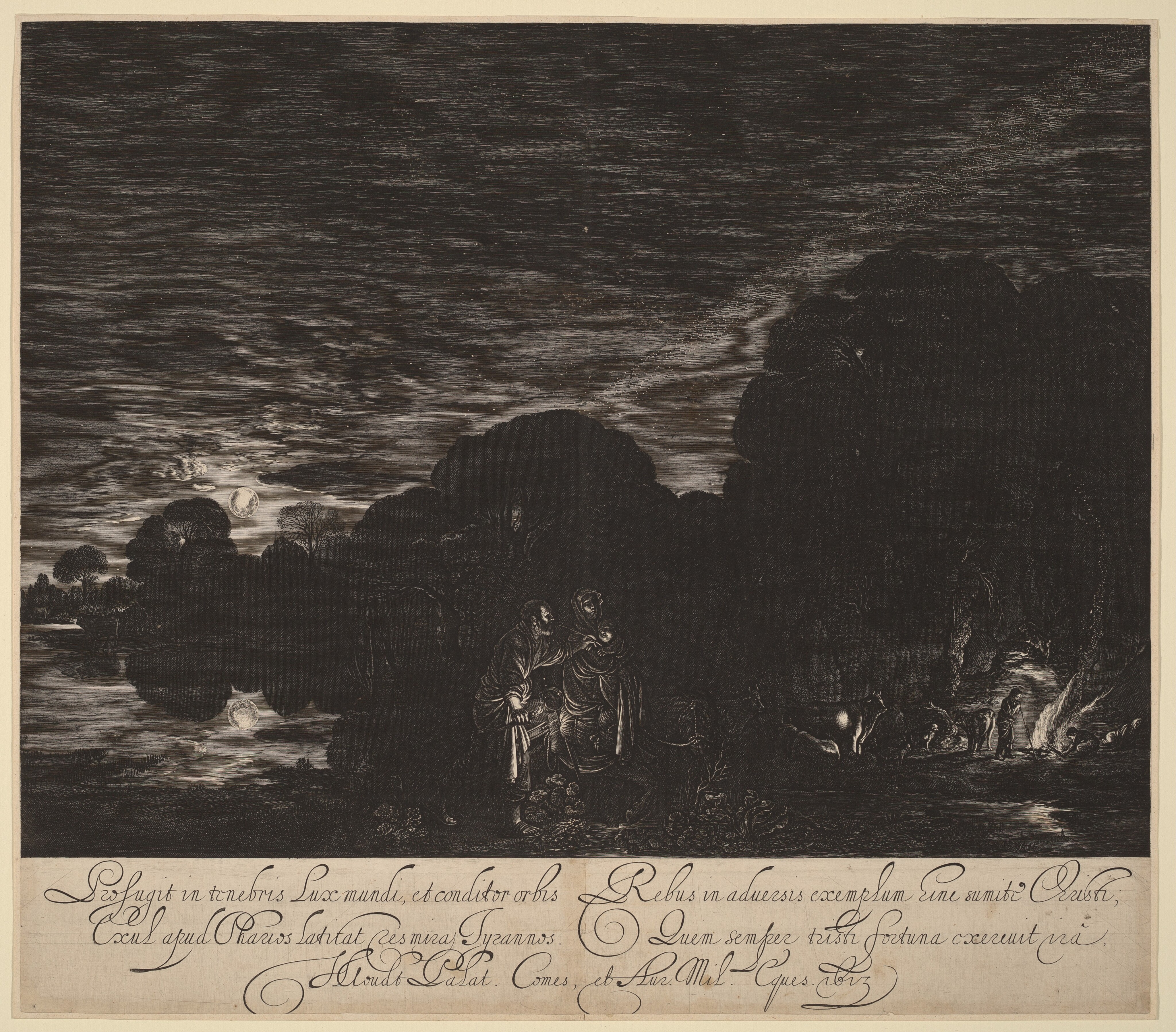 The Flight into Egypt by Hendrick Goudt