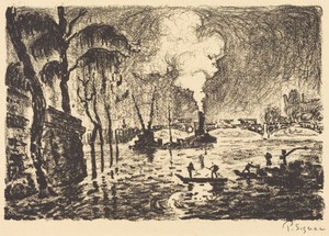 The Flooded Seine in 1910 (La Seine en crue, en 1910)