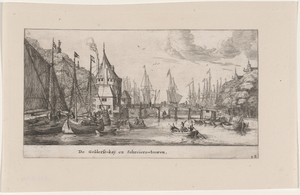 The Gelderse Quay and the Schreiers Tower, Amsterdam