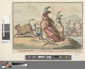 The Gordon-Knot, - or - The Bonny - Duchess Hunting the Bedfordshire Bull