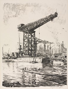 The Great War:  Britain's Efforts and Ideals; Building Ships:  A Fitting Out Basin
