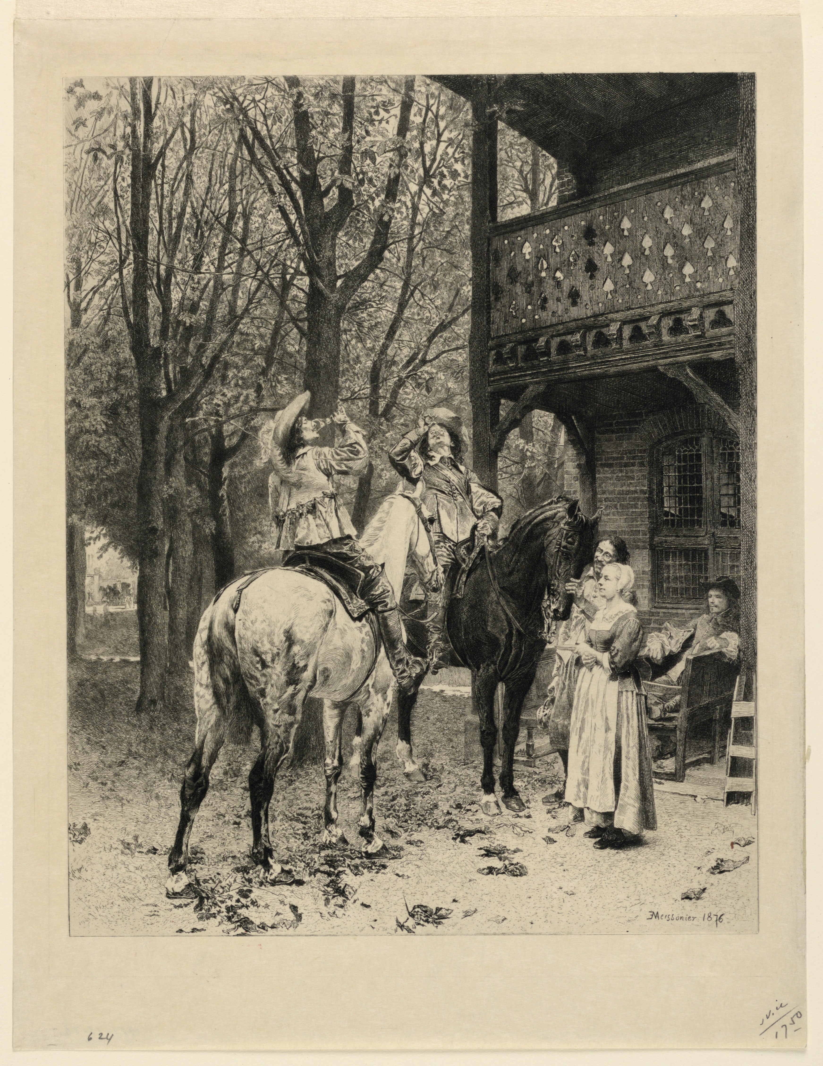 The Halt by Adolphe Lalauze