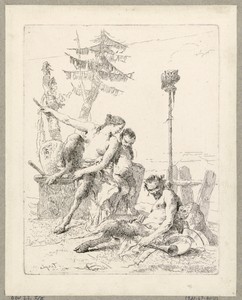 The Happy Satyr with His Family, plate 10 from the Scherzi di Fantasia