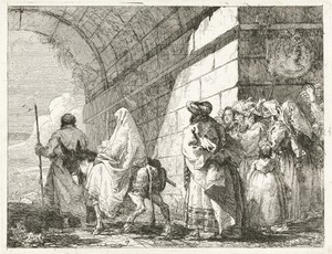 The Holy Family Passes under a City Arch