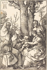 The Holy Family with Joachim and Anne under a Tree