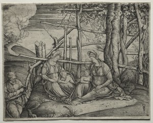 The Holy Family with Saint Elizabeth