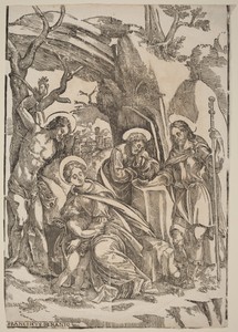 The Holy Family with Saint Sebastian and Saint Roch