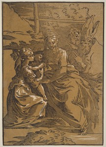 The Holy Family with Two Saints