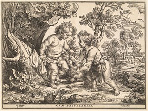 The Infant Christ and Saint John Playing with the Lamb