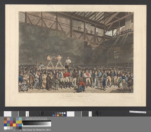 The Interior of the Fives Court with Randall and Turner Sparring