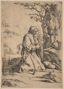 The Kneeling Hermit Facing Right