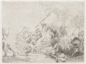 The large lion hunt