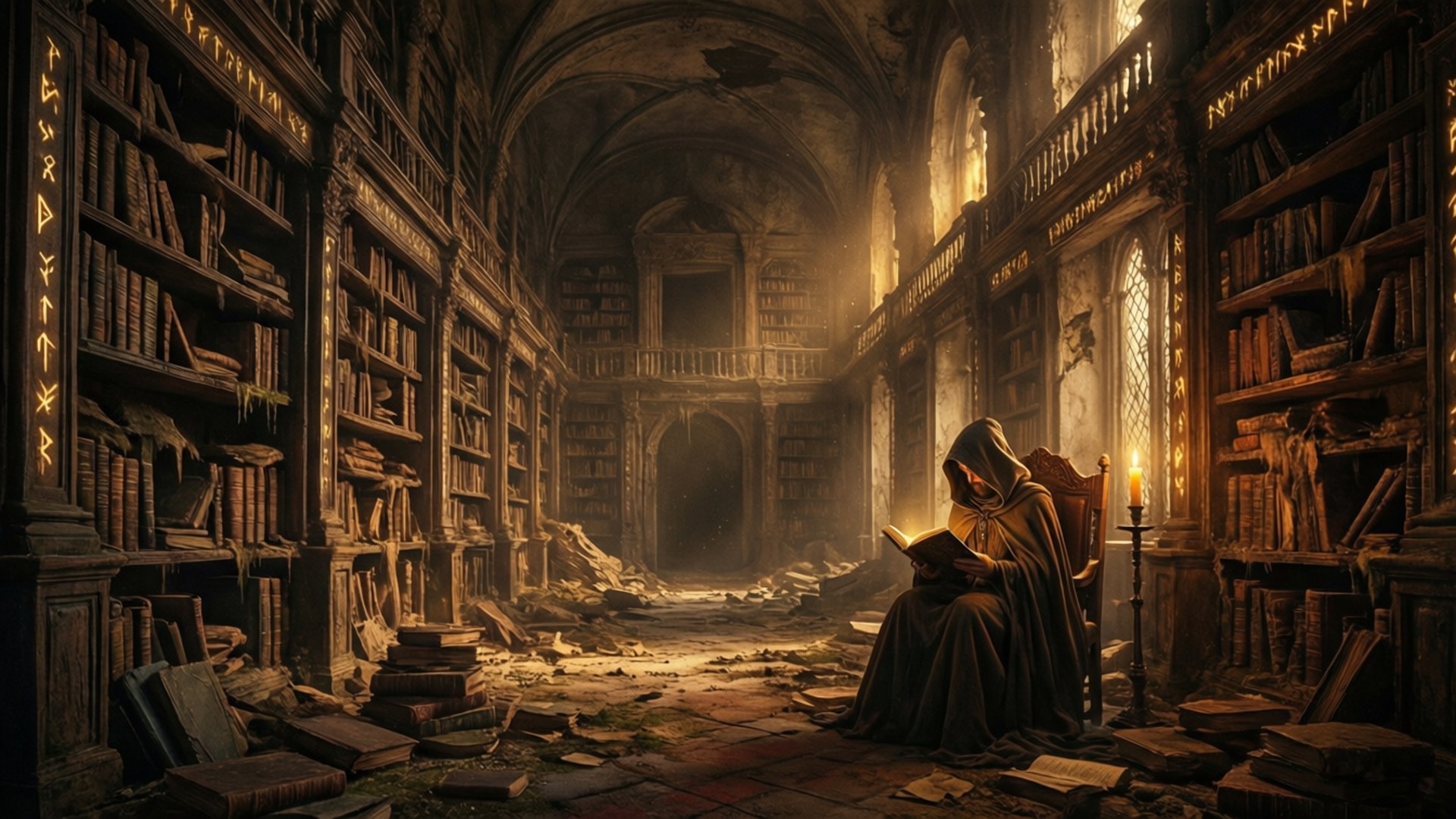 The Library of Lost Words by Wallpapers.art Studio