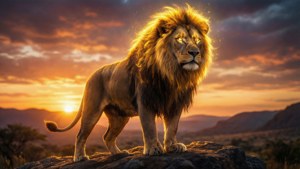 The Lion King's Gaze