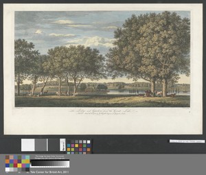 The Lodge and Garden from the Great Lake (Plate 2)