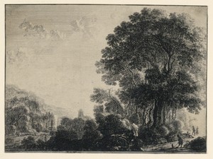 The Man and His Dog in a Landscape