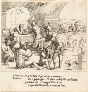 The Men of Ephraim Care for their Captives and Return Them to Jerico