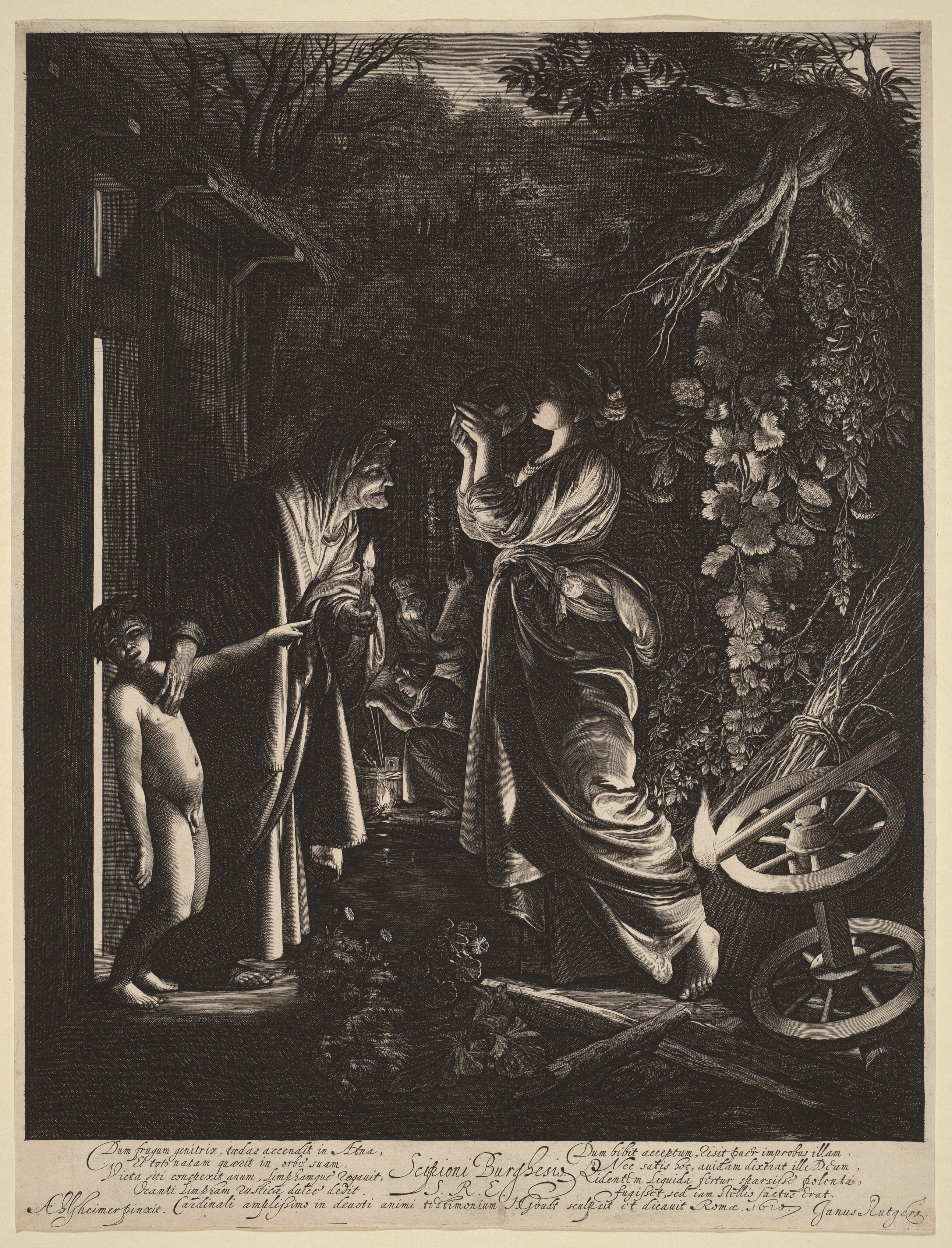 The Mocking of Ceres by Hendrick Goudt