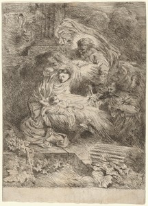 The Nativity with God the Father and the Holy Spirit