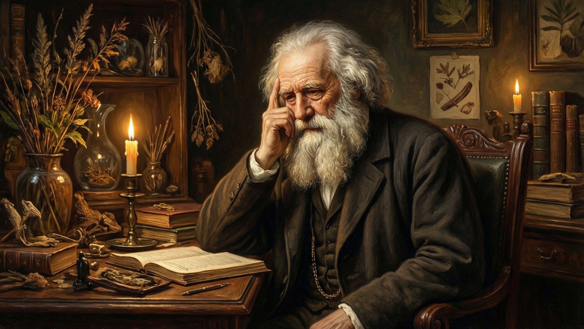 The Naturalist's Contemplation by Wallpapers.art Studio