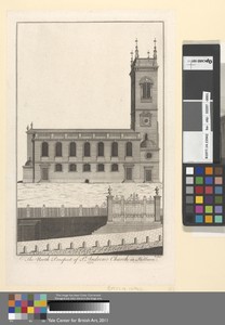 The North Prospect of St. Andrew's Church in Holborn