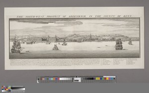 The North West Prospect of Greenwich in the County of Kent
